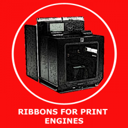 Zebra print engine ribbons